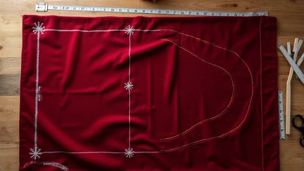 Sac de Noël en tissu à faire soi-même