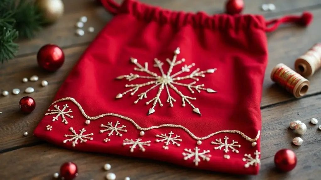 Sac de Noël en tissu à faire soi-même