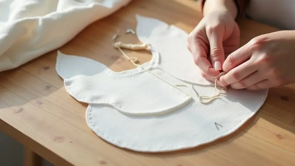 fabriquer un ange de Noël en tissu