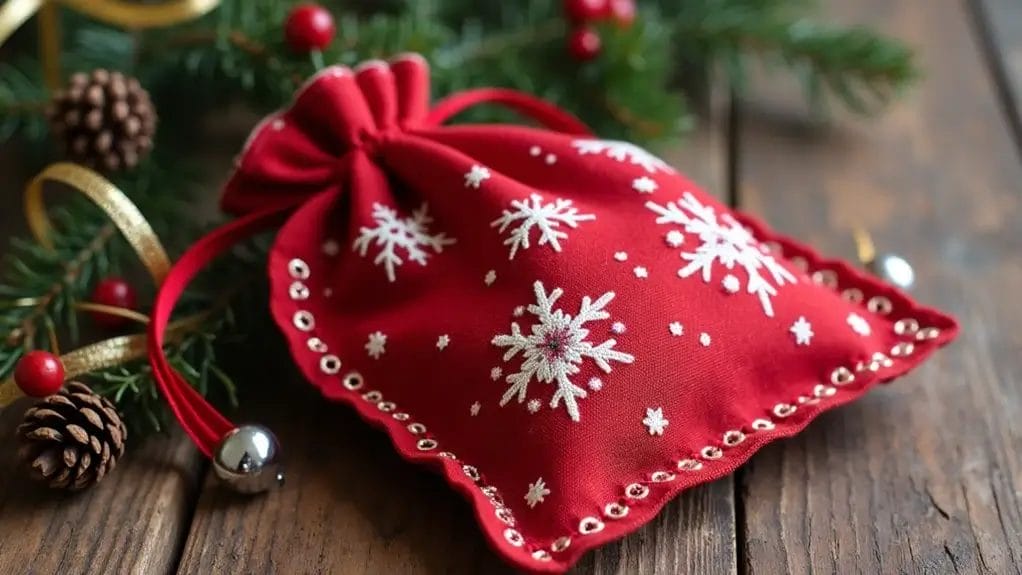 Sac de Noël en tissu à faire soi-même