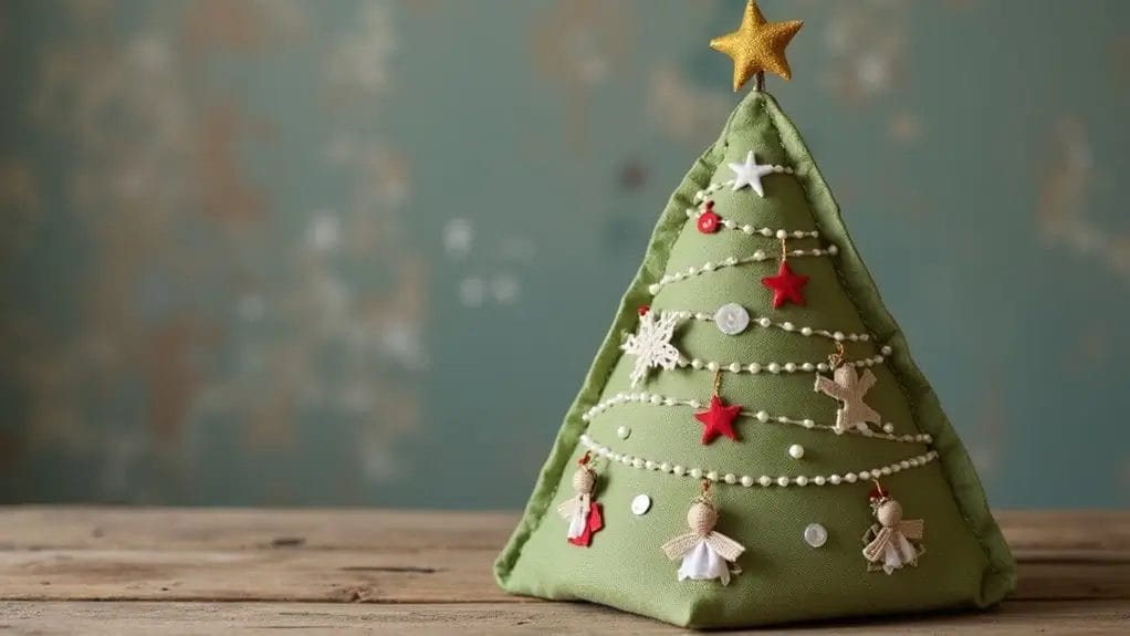 Sapin de Noël en tissu à faire soi-même