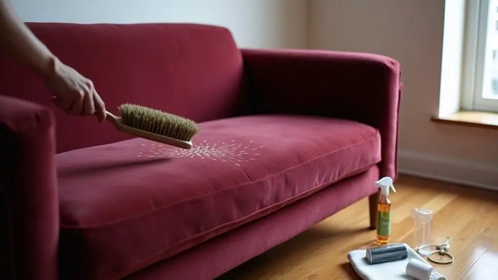 Comment nettoyer tissu velours