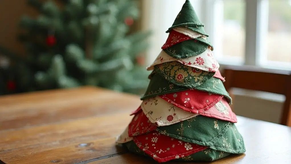 Tuto sapin de Noël en tissu patchwork