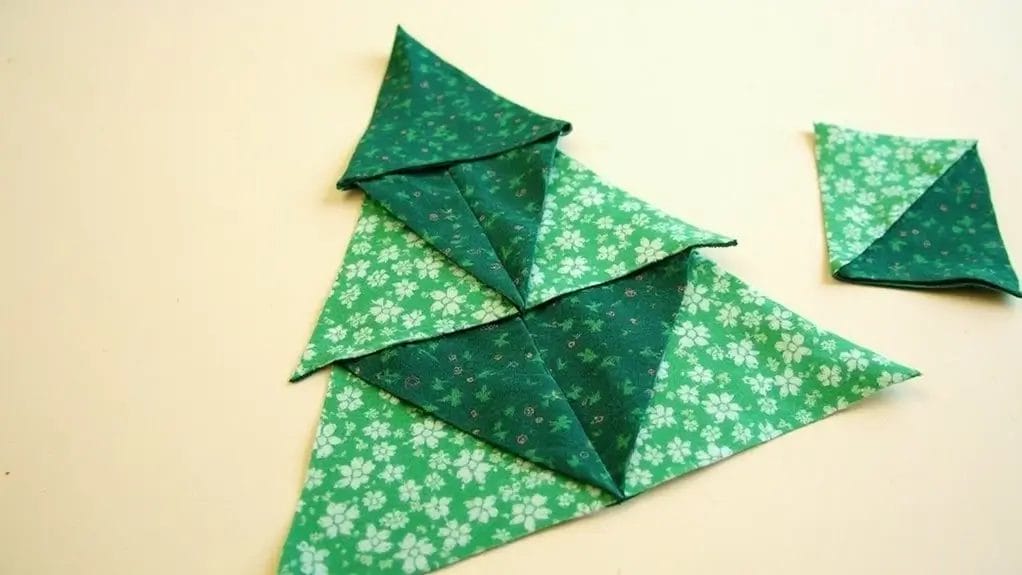 Tuto sapin de Noël en tissu patchwork