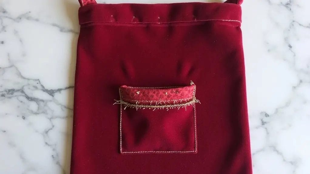 Sac de Noël en tissu à faire soi-même