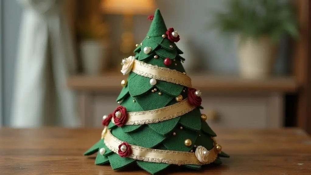 Sapin de Noël en tissu à faire soi-même