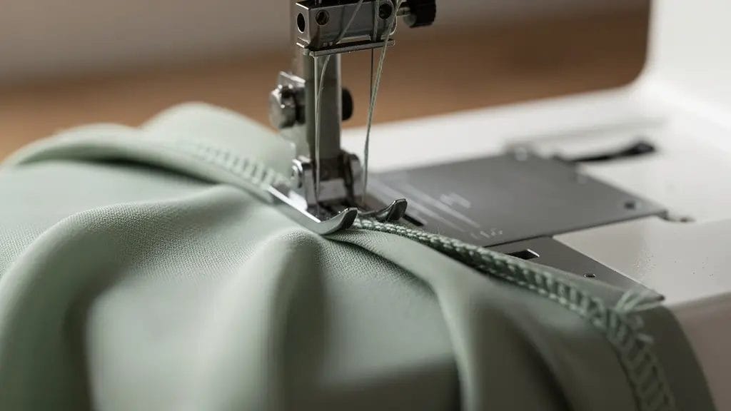 Aiguille de machine à coudre piquant du tissu Tencel fluide