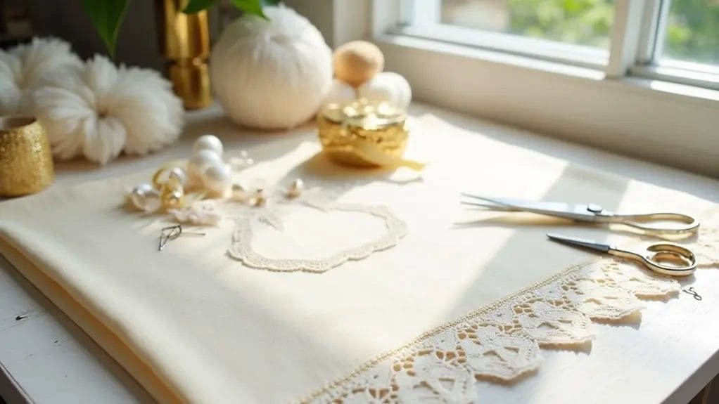 fabriquer un ange de Noël en tissu