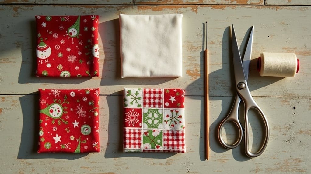 Tuto boule de Noël en tissu patchwork