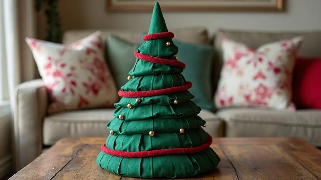 Sapin de Noël en tissu à faire soi-même