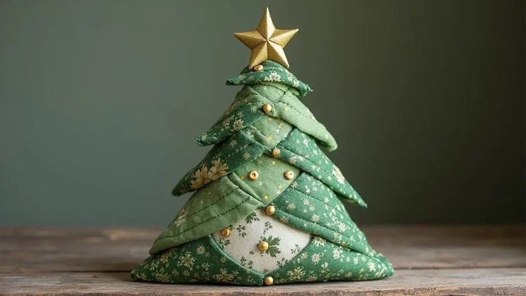 Tuto sapin de Noël en tissu patchwork