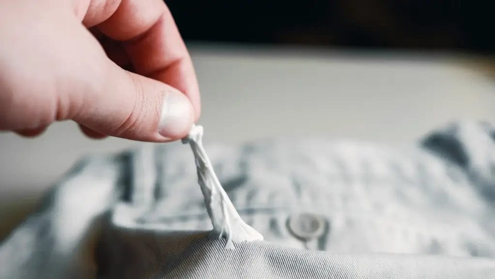 enlever du chewing-gum sur du tissu