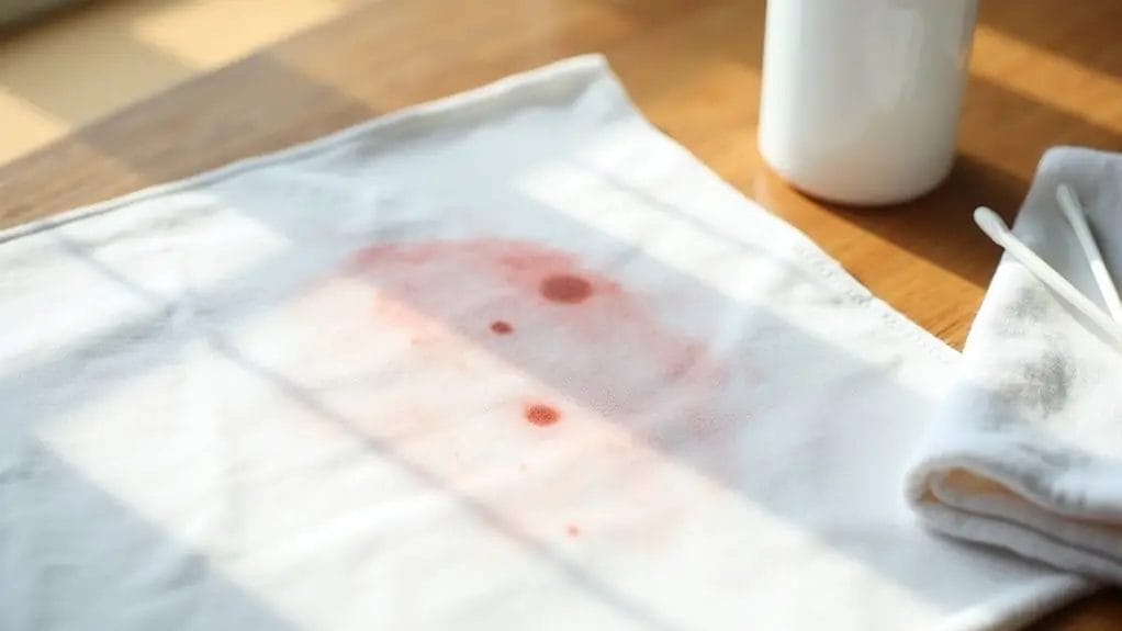 enlever une tache de sang sur un tissu