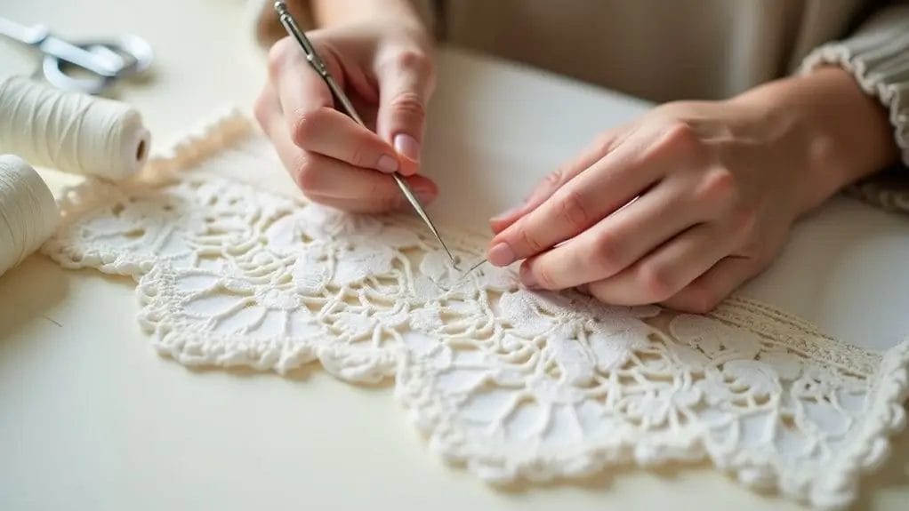 Comment coudre de la dentelle