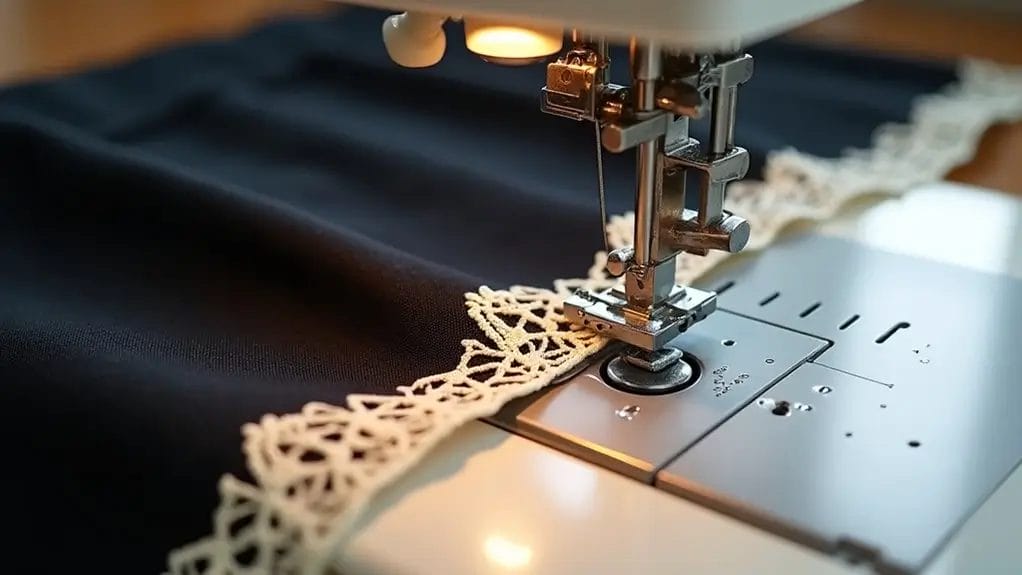 Comment coudre de la dentelle sur un tissu