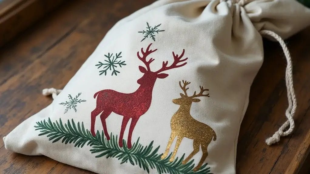 Sac de Noël en tissu à faire soi-même