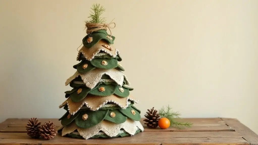 Sapin de Noël en tissu à faire soi-même