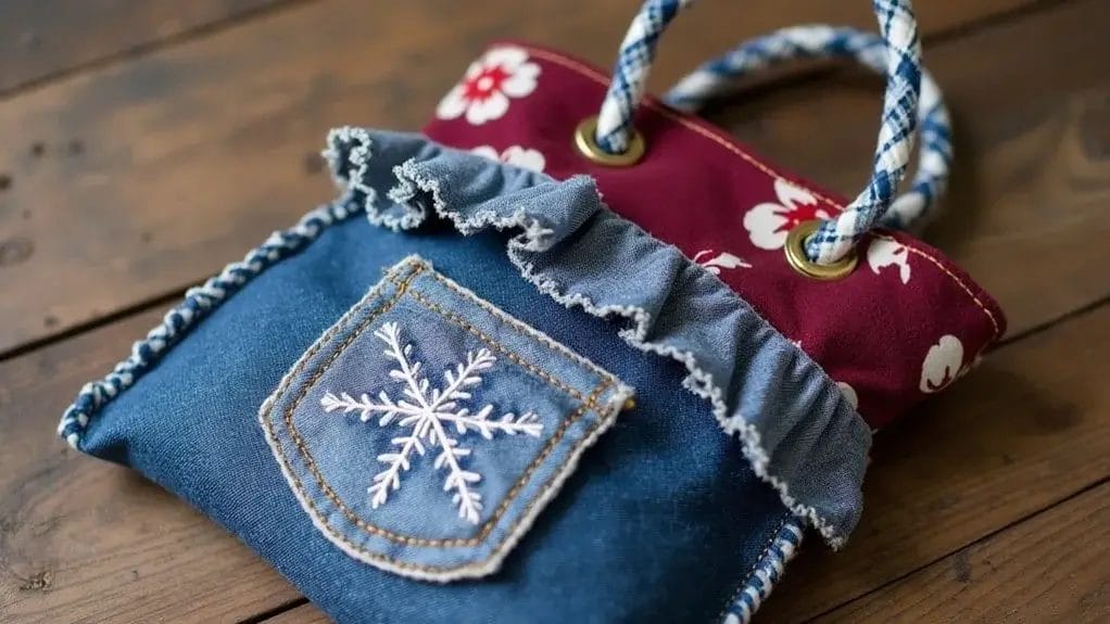 Sac de Noël en tissu à faire soi-même