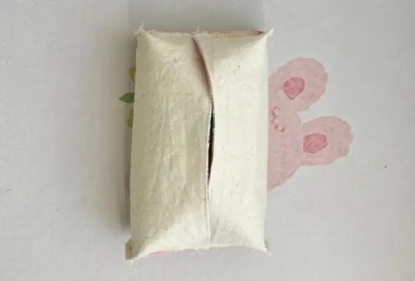 diy fabric tissue box