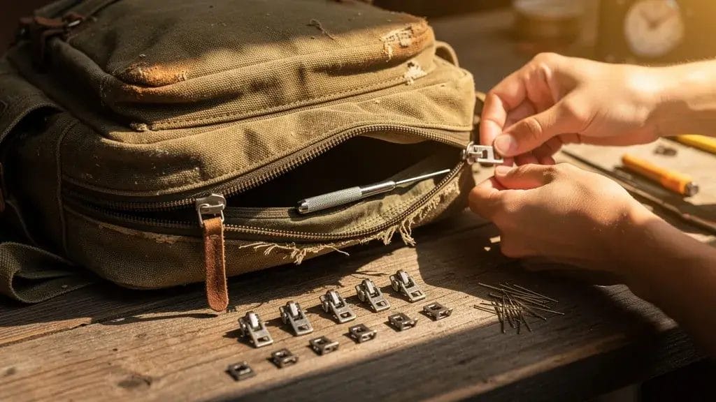 how to replace a broken zipper